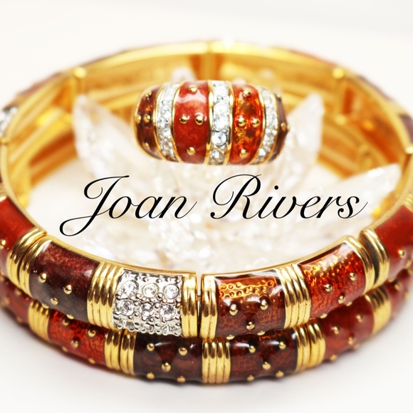 🍂🍁 Exquisite Bracelets & Cocktail Ring by Joan Rivers’ Classics Collection - Picture 1 of 9
